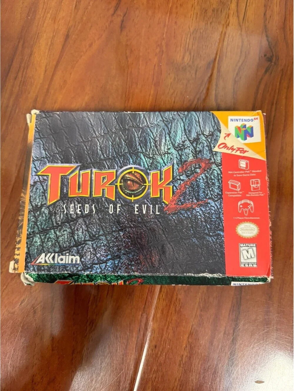 Turok 2 Seeds of Evil Nintendo 64 N64 CIB Black Acclaim Complete with Manual